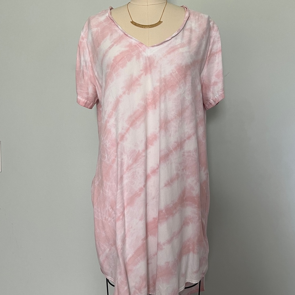 Cloth and Stone Pink Tie Dye Dress